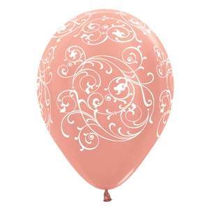 Ballon Filigree Metallic Rose Gold (1st)